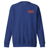 Nottingham 1865 retro embroidered football sweatshirt in Team Royal