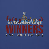 Aston Villa Inspired European Cup Champions Sweatshirt, team royal front view