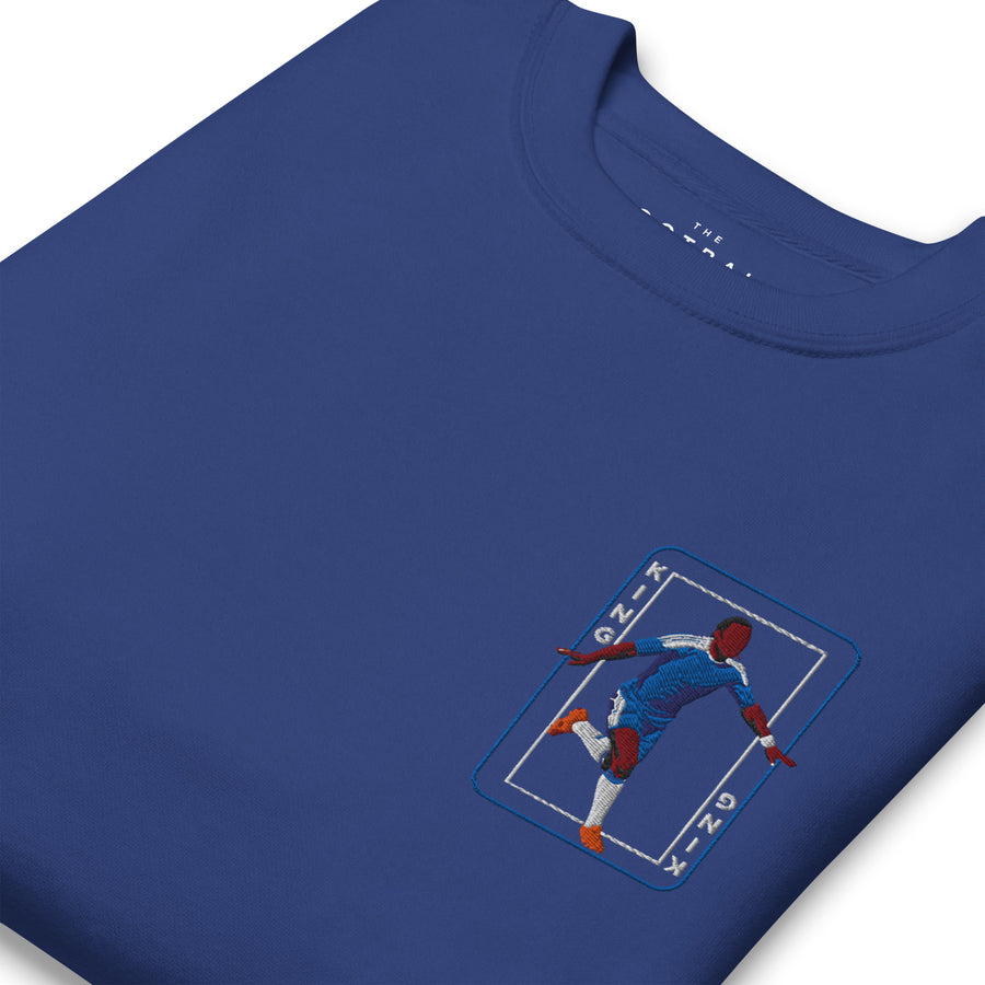 Didier Drogba Inspired Chelsea King Card Embroidered Football Sweatshirt