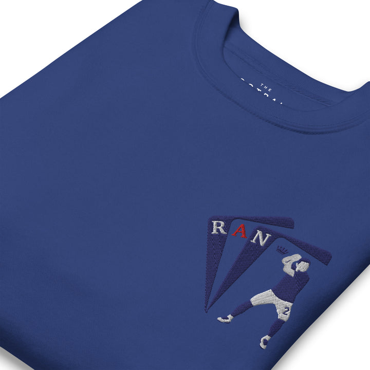James Tavernier Inspired Rangers King Embroidered Football Sweatshirt