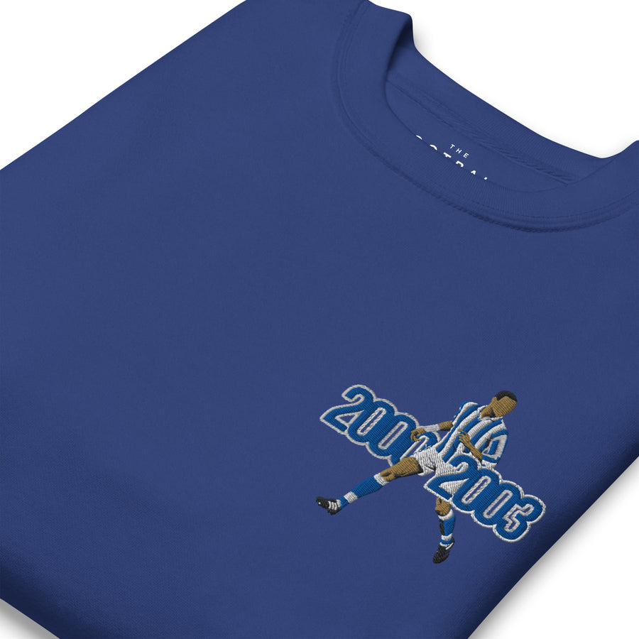 The Class of the 00s — Bobby Zamora Inspired Brighton Embroidered Football Sweatshirt