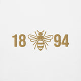 Manchester City Bee Embroidered Football Sweatshirt in white, front view