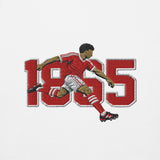 Nottingham 1865 retro embroidered football sweatshirt in White
