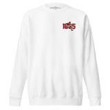 Nottingham 1865 retro embroidered football sweatshirt in White