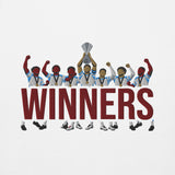 Aston Villa Inspired European Cup Champions Sweatshirt, white front view