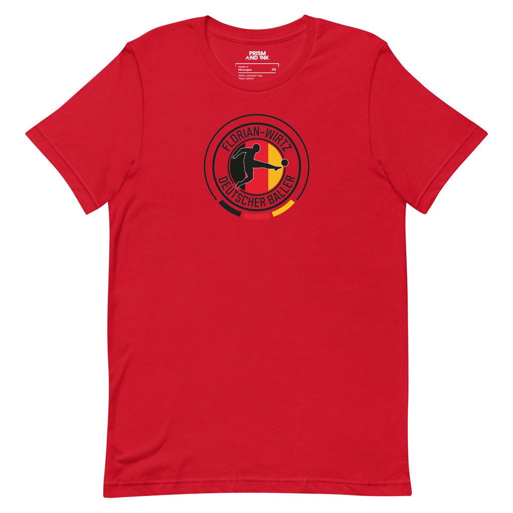 LFC Florian Wirtz: Deutscher Baller T-Shirt-Prism and Ink